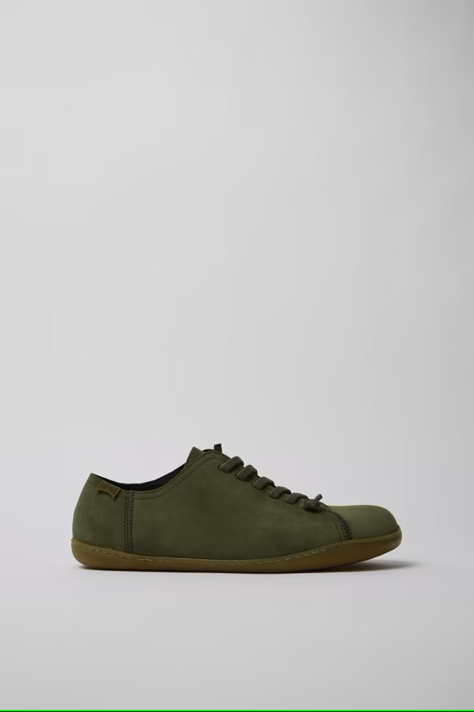Camper Men's 17665 Peu Cami Nubuck Leather Sneakers Green