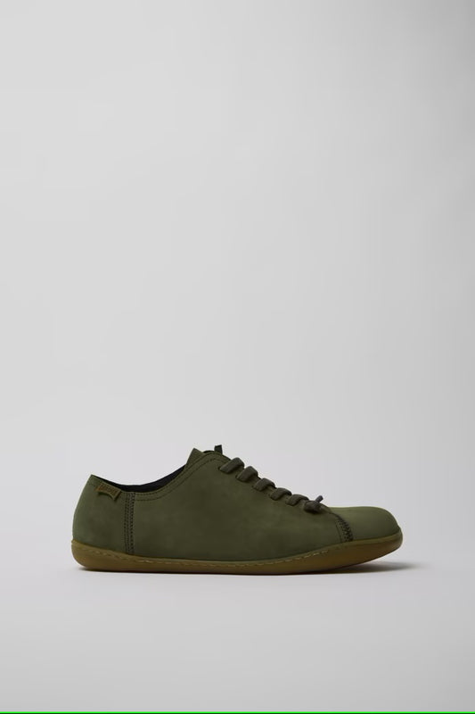 Camper Men's 17665 Peu Cami Nubuck Leather Sneakers Green