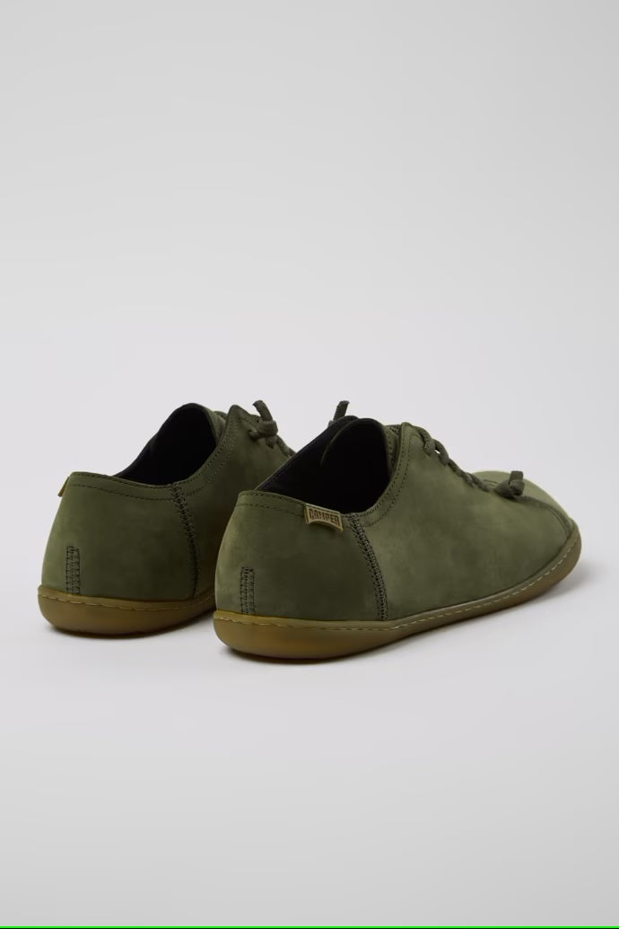 Camper Men's 17665 Peu Cami Nubuck Leather Sneakers Green