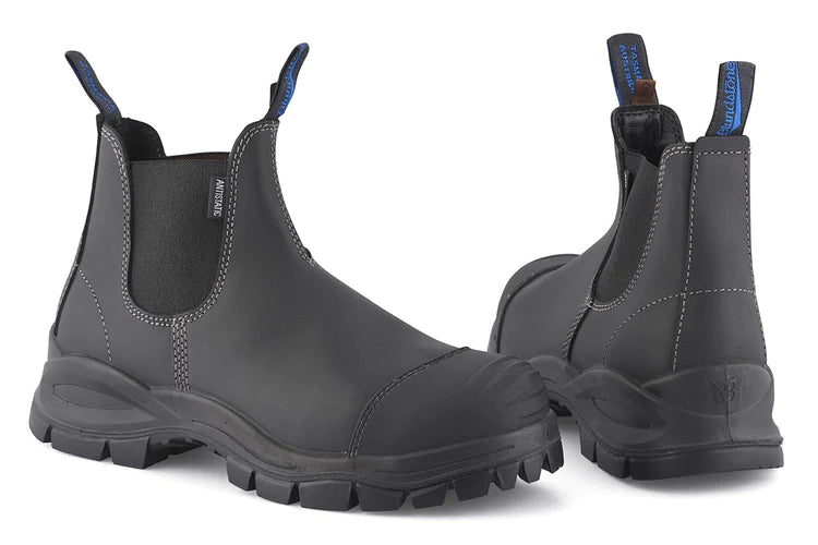 Blundstone Men's 910 Leather Safety Chelsea Boots Black