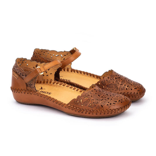 Pikolinos Women's P. Vallarta 655-0906 Leather Sandals Brandy Brown
