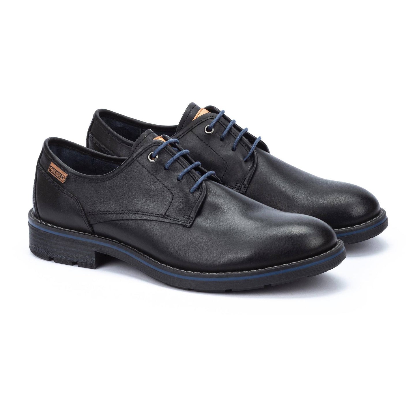 Pikolinos Men's York M2M-4178ST Leather Lace-Up Shoes Black