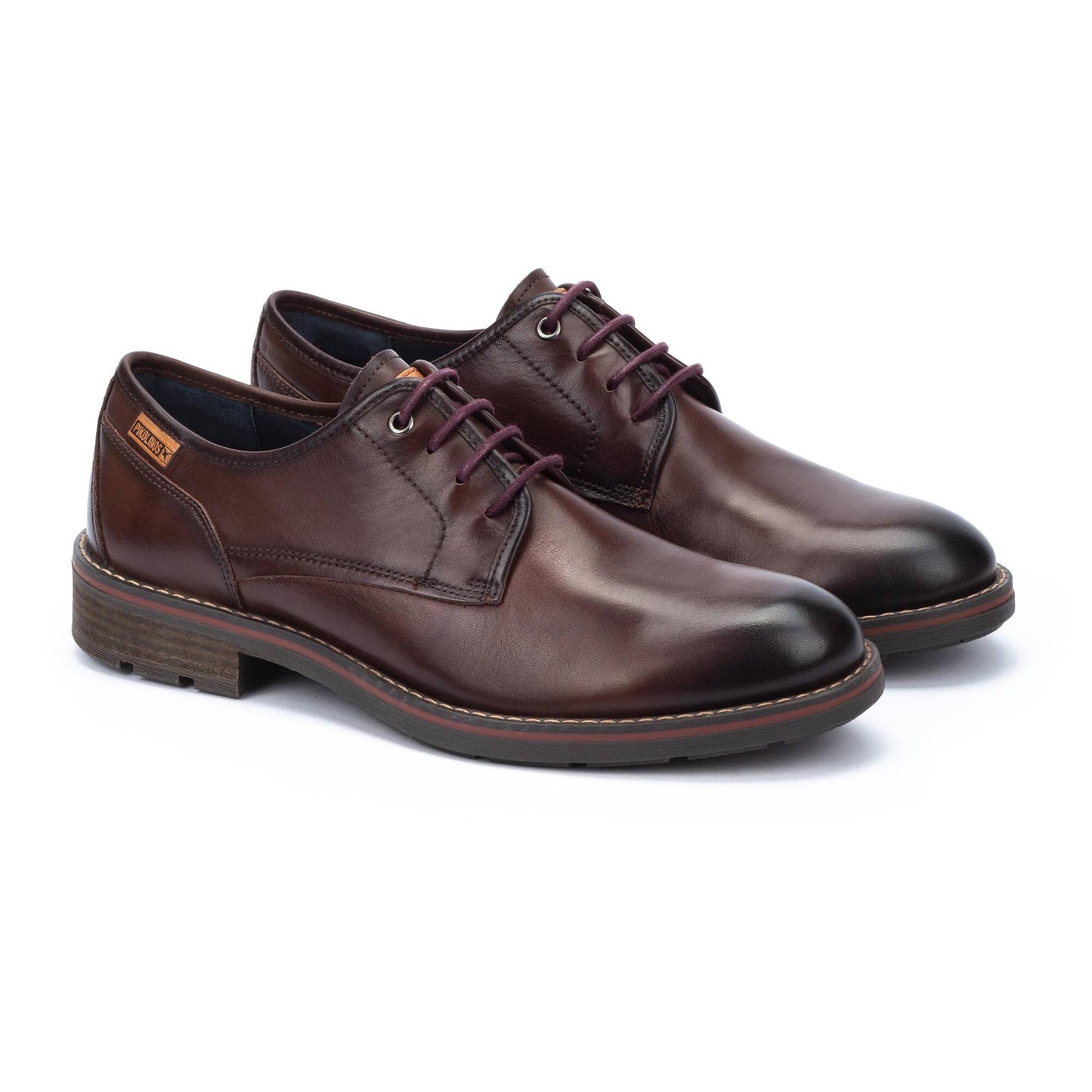Pikolinos Men's York M2M-4178ST Leather Lace-Up Shoes Olmo Brown