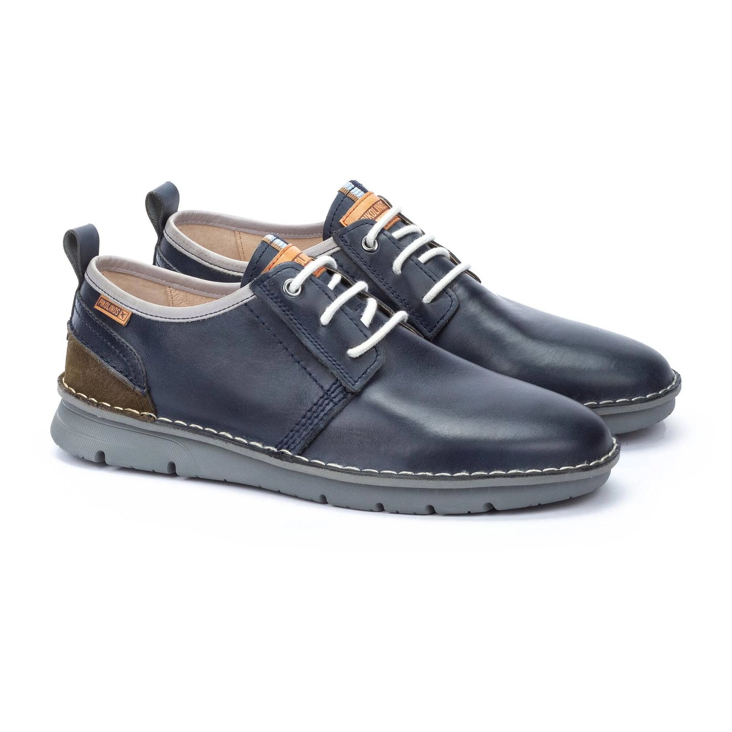 Pikolinos Men's Rivas M3T-4232C1 Leather Lace-Up Shoes Blue