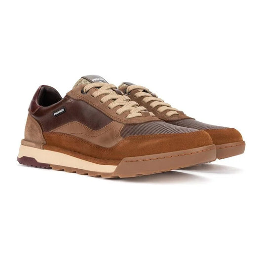 Pikolinos Men's M3W-6015C1 TEIDE Men's leather trainer - Dark Brown Mix