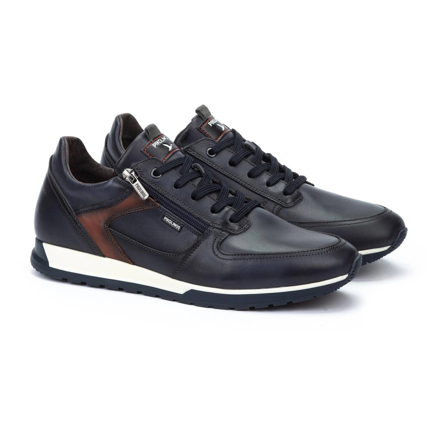 Pikolinos Men's Cambil M5N-6362C1 Leather Lace-Up Sneakers Space