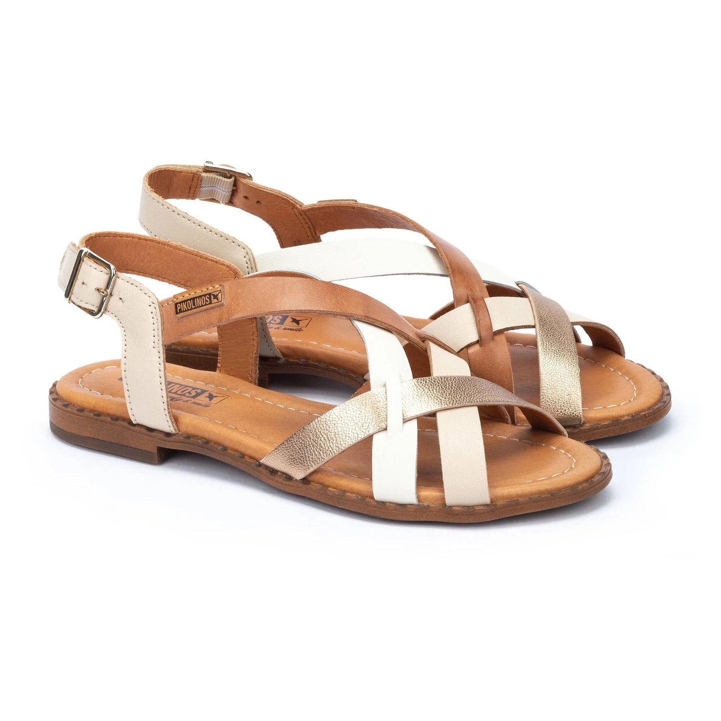 Pikolinos Women's Algar W0X-0556C3 Leather Sandals Marfil