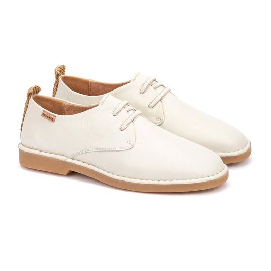Pikolinos Women's Noia W5W-4535 Leather Lace-Up Shoes Nata Beige