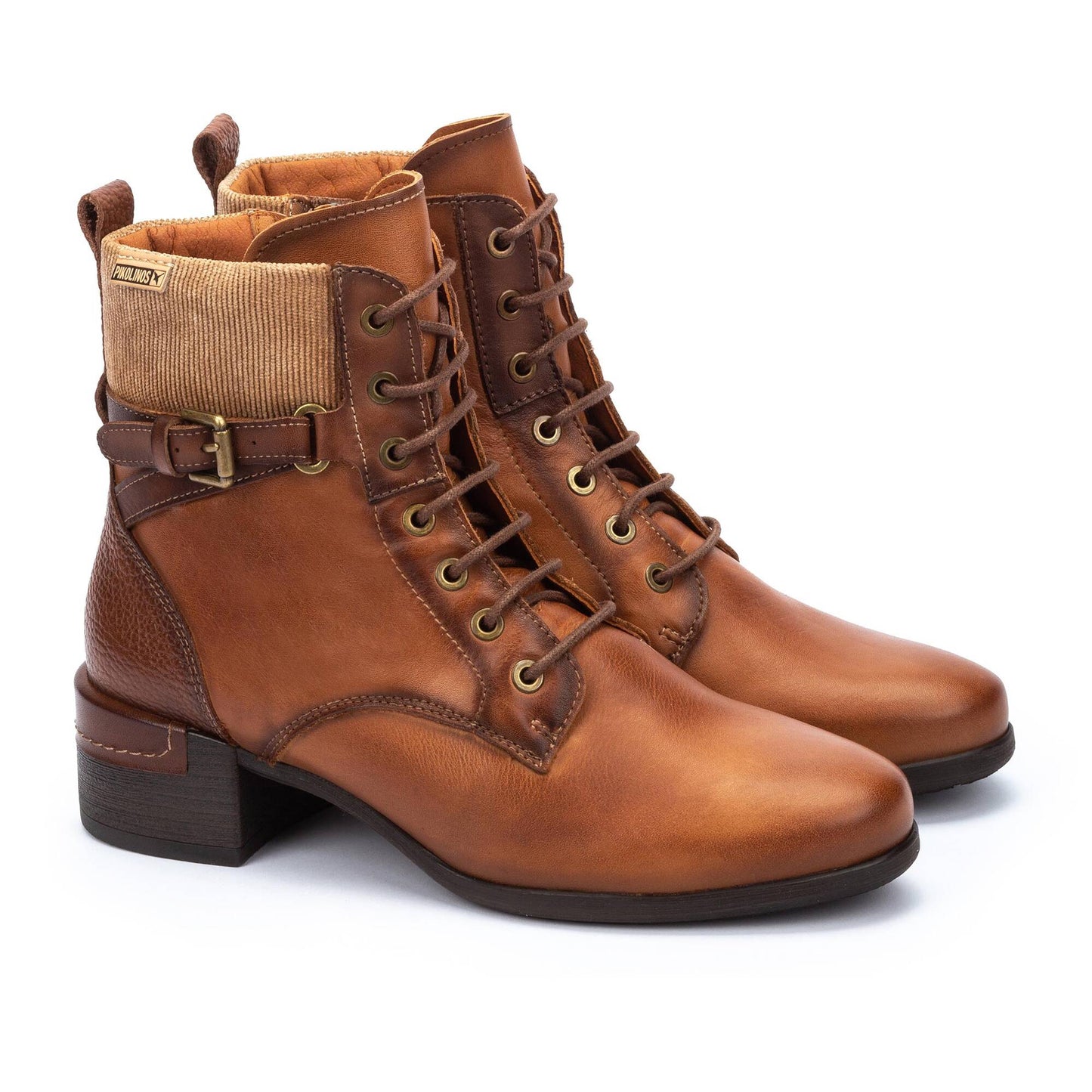 Pikolinos Women's Malaga W6W-8953C1 Leather Ankle Boots Brandy Brown