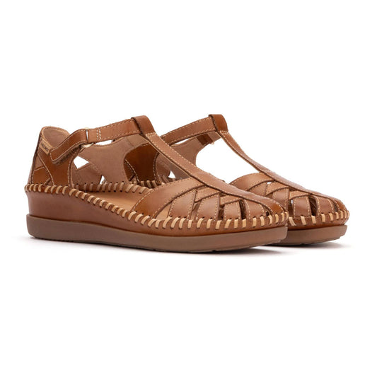 Pikolinos Women's Cadaques W8K-0705 Leather Sandals Brandy Brown