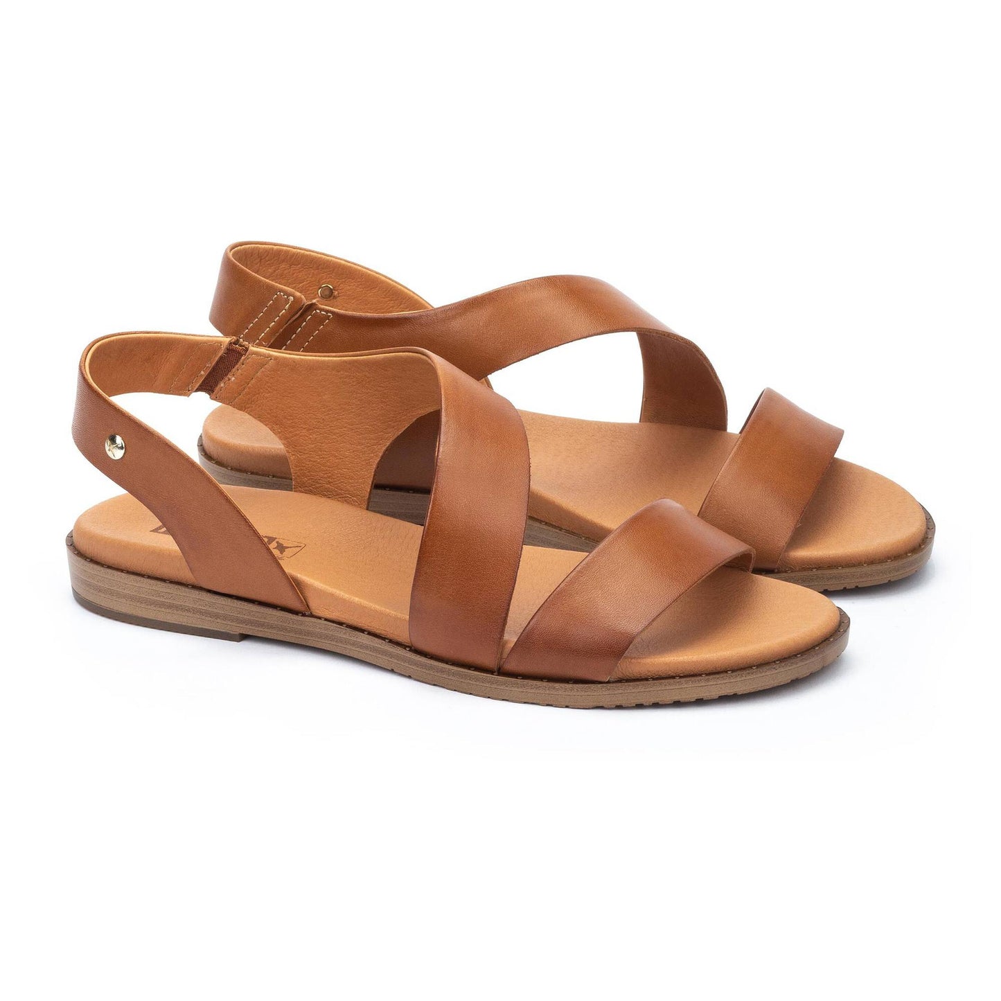 Pikolinos Women's Formentera W8Q-0944 Leather Sandals Brandy Brown