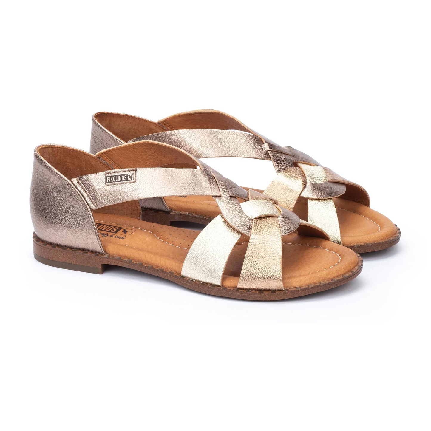 Pikolinos Women's W0X-0812CLC1 Algar Leather Sandals Stone