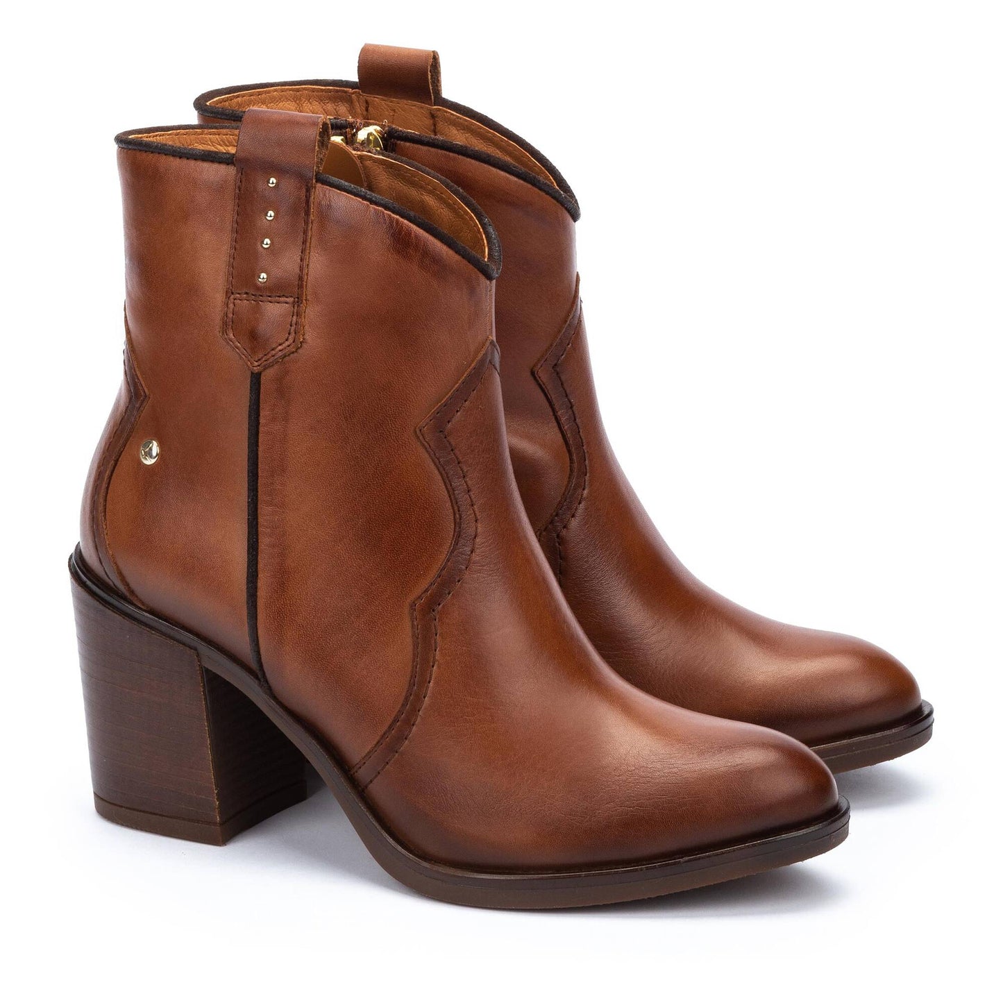 Pikolinos Women's Rioja W7Y-8957 Leather Western Ankle Boots Cuero Brown