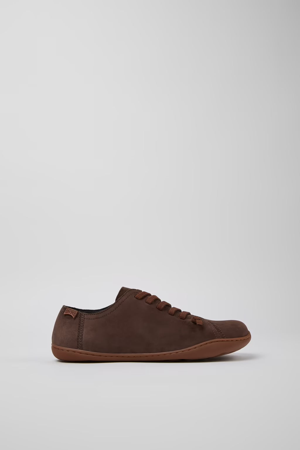 Camper Women's 20848 Peu Leather Lace-Up Casual Shoes Brown