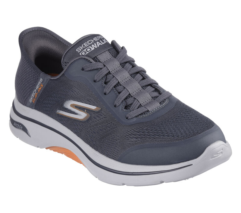 Skechers Men's 216602WW/CCOR Slip-ins: Arch Fit 2.0 - Simplicity 2 Sneakers Charcoal / Orange