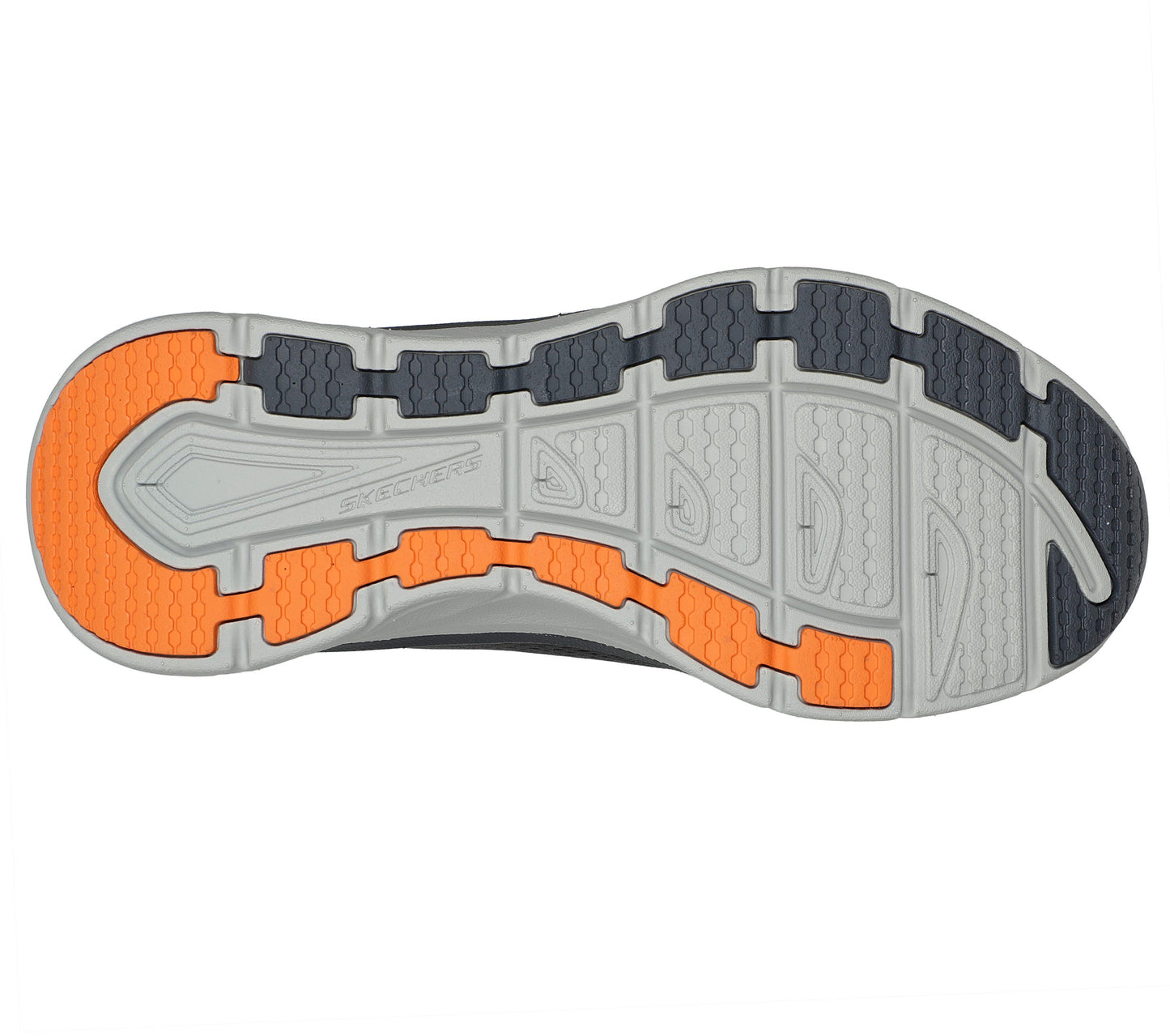 Skechers Men's 232364/CCOR Relaxed Fit: D'Lux Walker - Meerno Trainers Charcoal Orange
