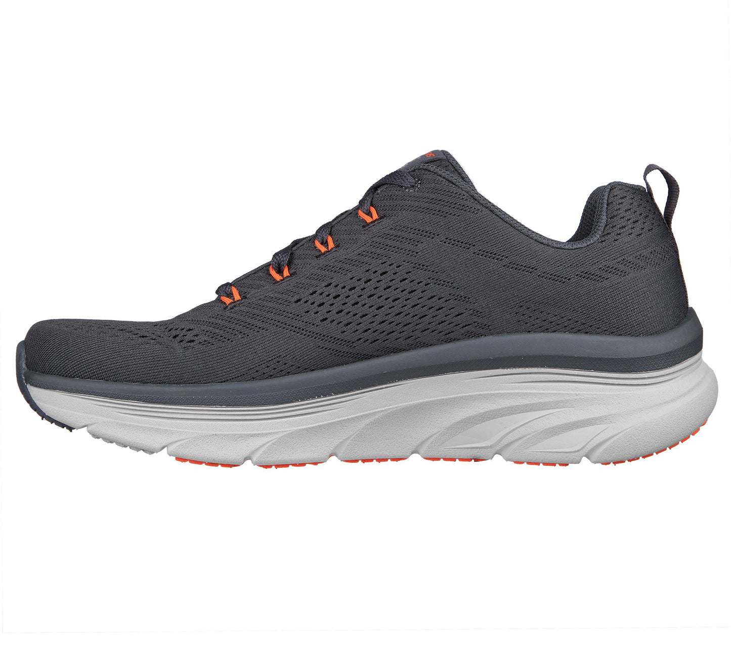 Skechers Men's 232364/CCOR Relaxed Fit: D'Lux Walker - Meerno Trainers Charcoal Orange