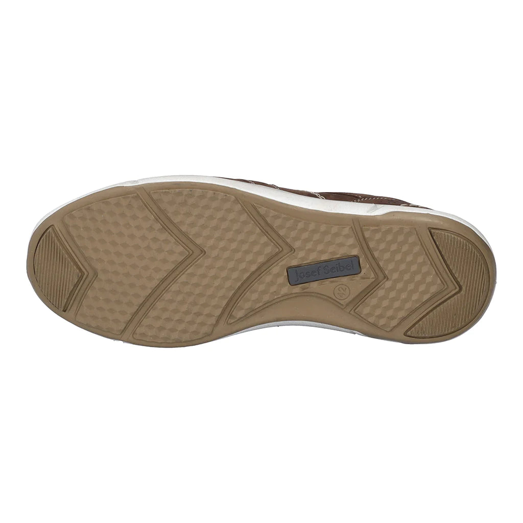 Josef Seibel Men's Enrico 28 Leather Casual Shoes Brandy Brown