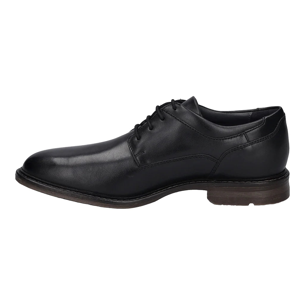 Josef Seibel Men's Earl 05 Leather Plain Toe Lace Shoes Black