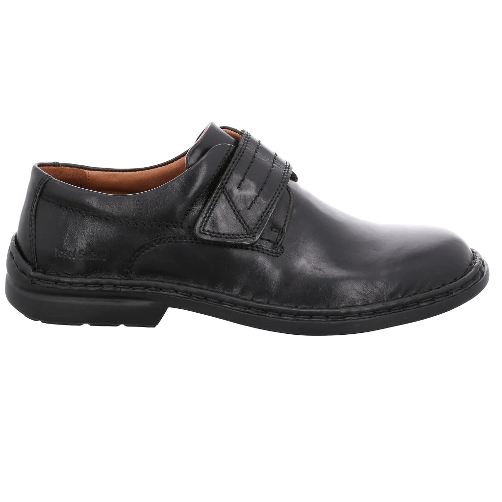 Josef Seibel Men's Vigo 09 Leather Strap Shoes Black