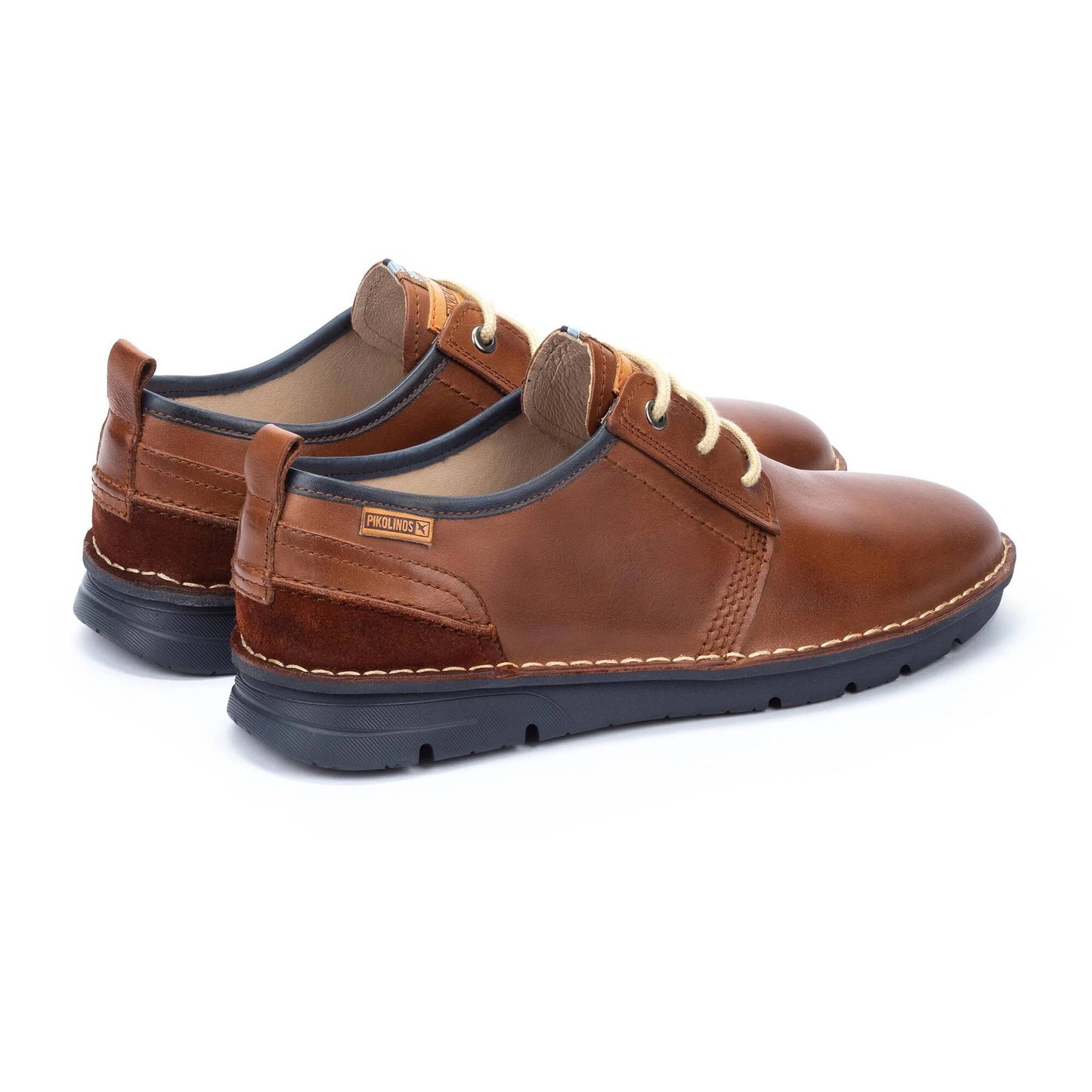 Pikolinos Men's Rivas M3T-4232C1 Leather Lace-Up Shoes Cuero Brown