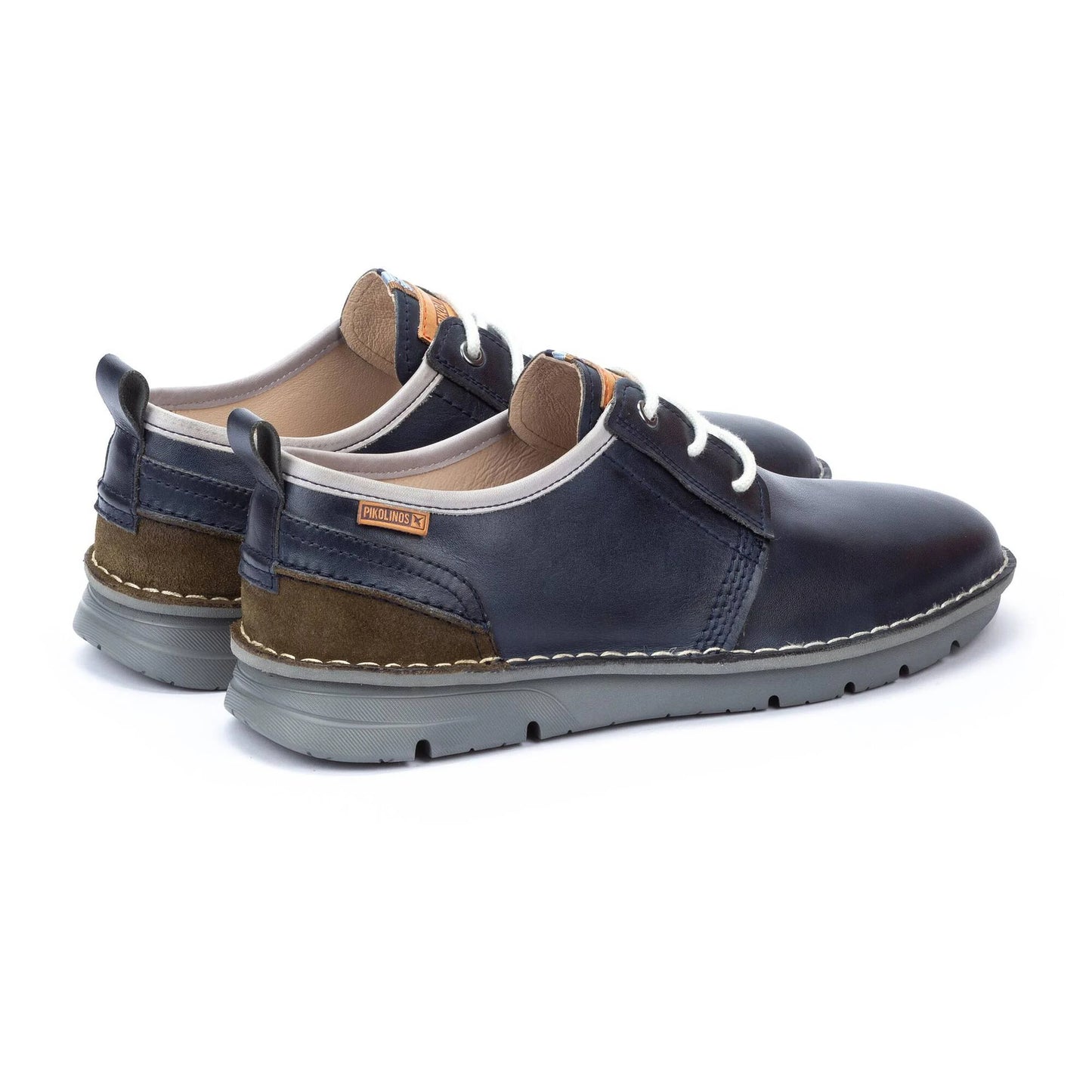Pikolinos Men's Rivas M3T-4232C1 Leather Lace-Up Shoes Blue