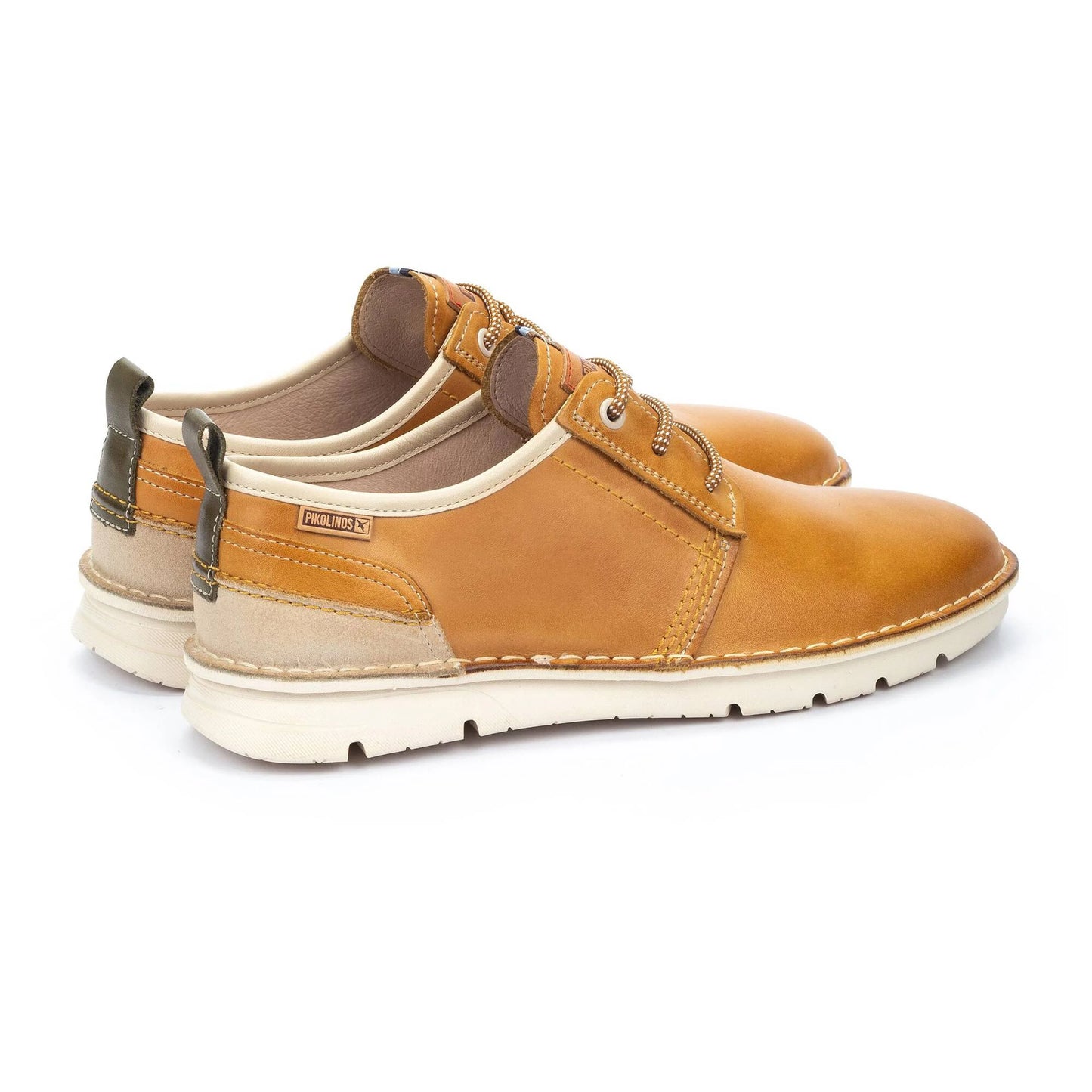 Pikolinos Men's Rivas M3T-4232C1 Leather Lace-Up Shoes Cheddar Yellow