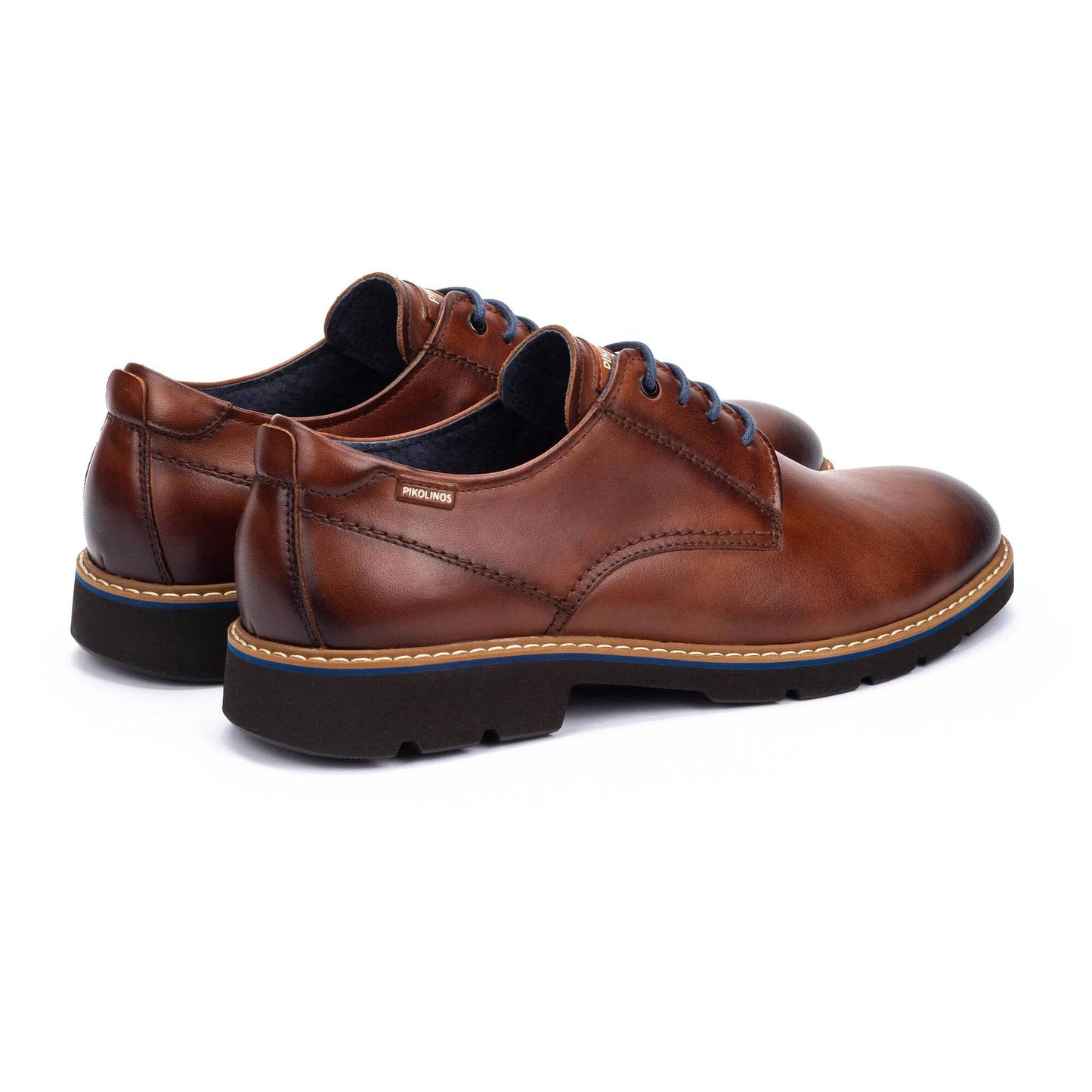 Pikolinos Men's Alarcon M7D-4289 Leather Lace-Up Shoes Cuero Brown