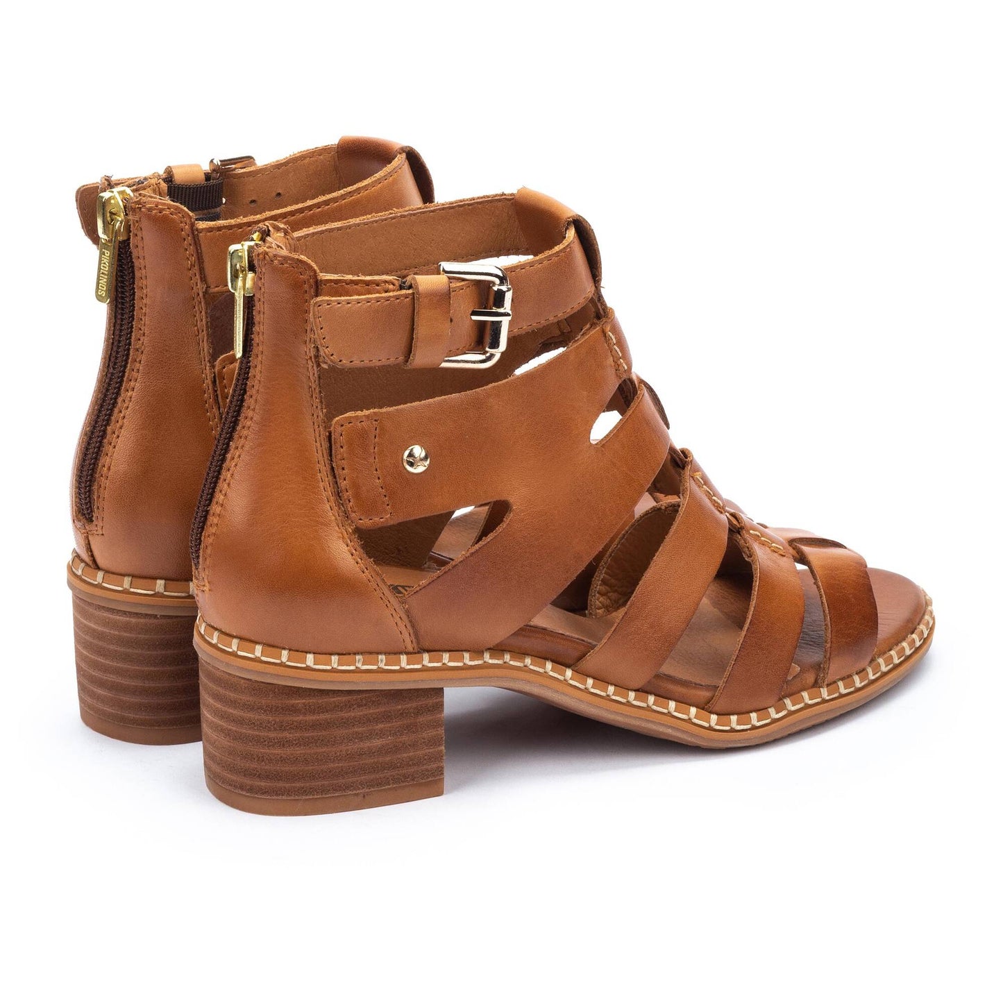 Pikolinos Women's W3H-1823 Blanes Leather Roman Sandals Brandy Brown