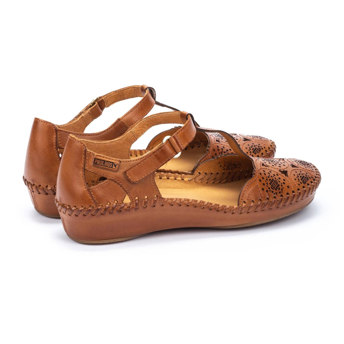 Pikolinos Women's 655-0734 P. Vallarta Leather Sandals Brandy Brown