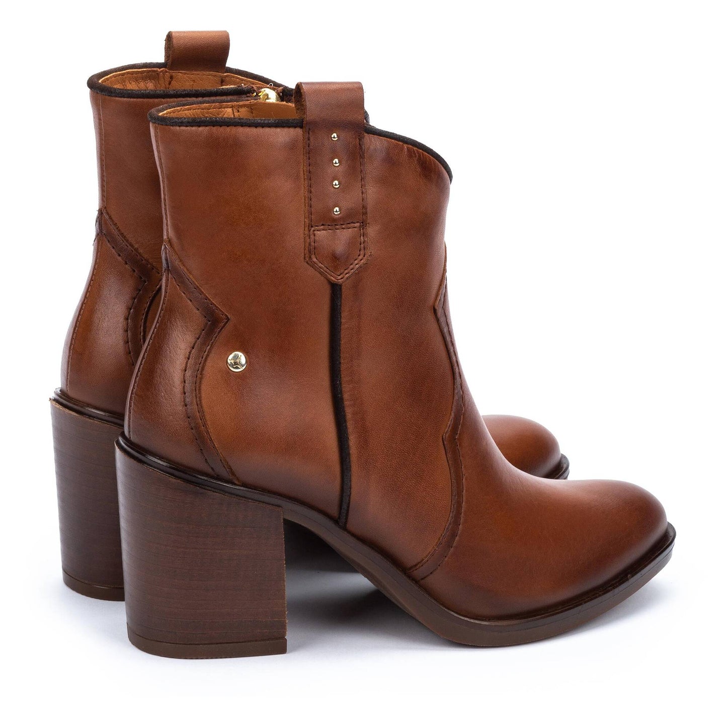 Pikolinos Women's Rioja W7Y-8957 Leather Western Ankle Boots Cuero Brown