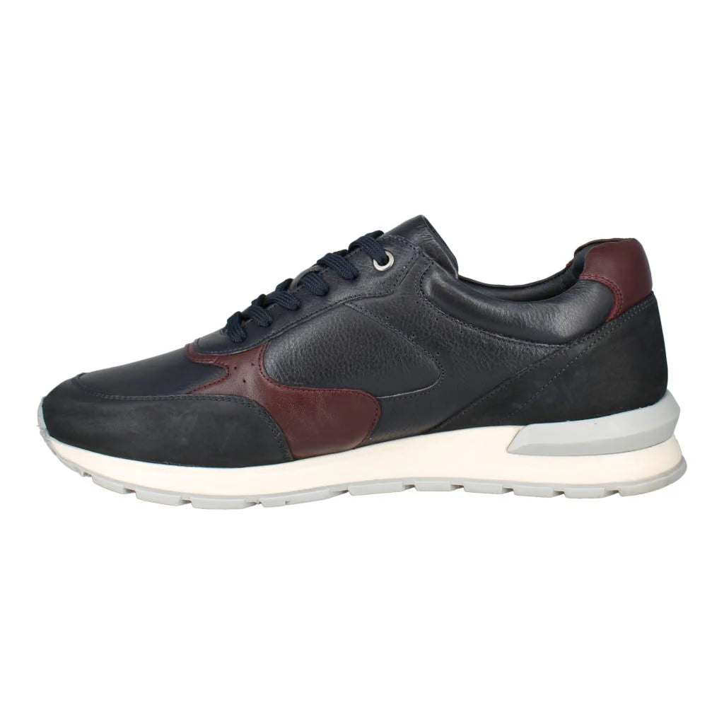 Josef Seibel Men's Carry 01 Leather Casual Sneaker Shoes Blue