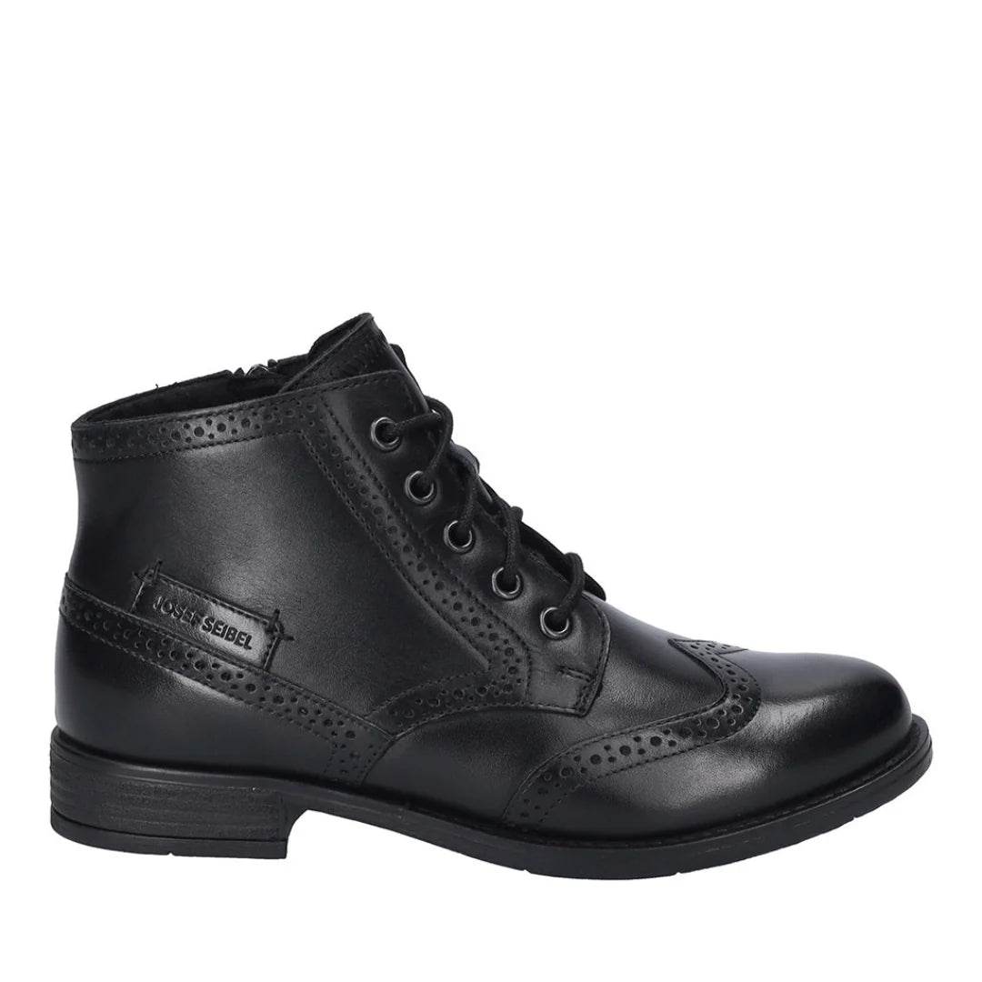 Josef Seibel Women's Simona 08 Casual Leather Ankle Boots Black