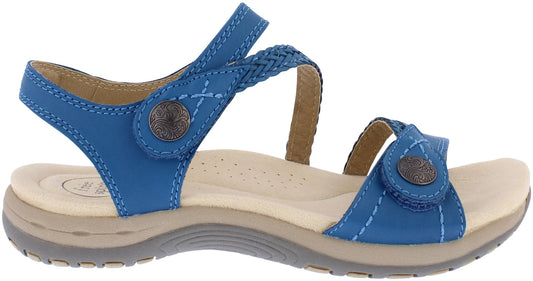 Free Spirit Women's 41070 Malibu Leather Sandals Ocean Blue