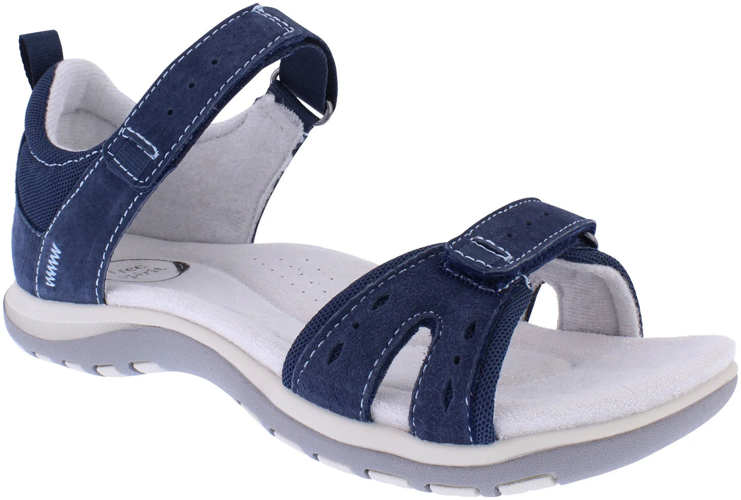 Free Spirit Women's 41152 Savannah Leather Sandals Navy Blue