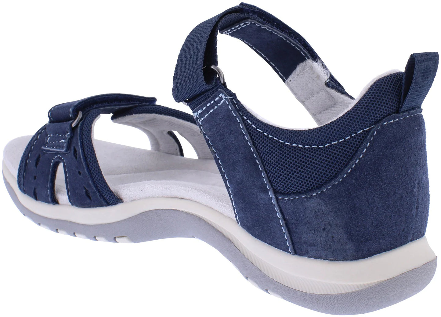 Free Spirit Women's 41152 Savannah Leather Sandals Navy Blue