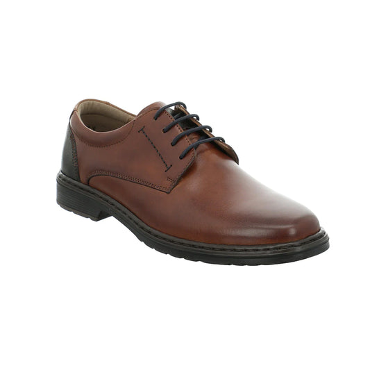 Josef Seibel Men's Alastair 01 Leather Loafer Shoes Cognac Brown