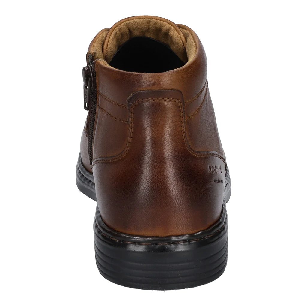 Josef Seibel Men's Alastair 17 Leather Casual Boots Cognac Brown