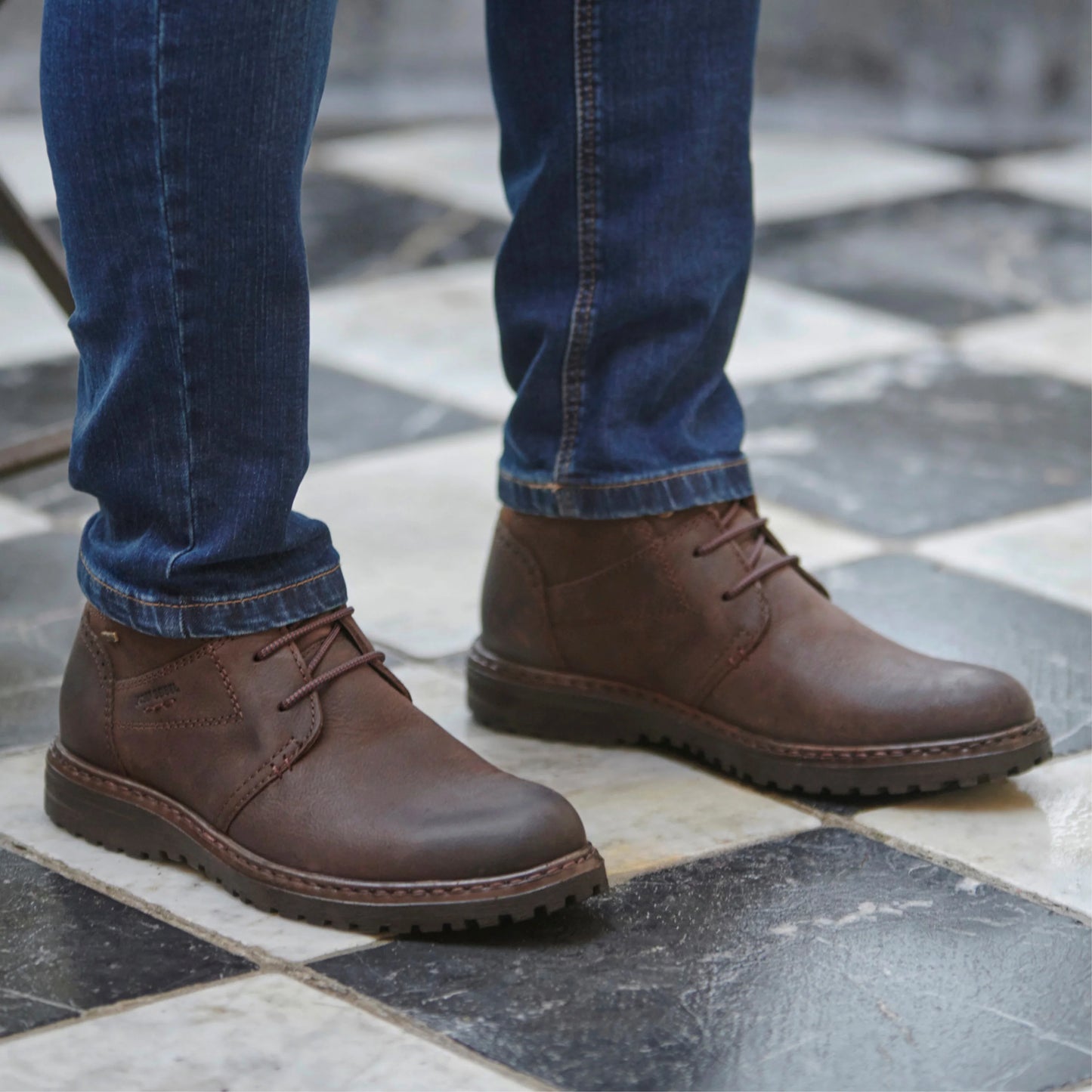 Josef Seibel Men's Erroll 52 Leather Casual Boots Moro Brown