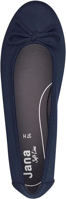 Jana Women's 8-22164-41 Softline Ballet Pumps Navy Blue