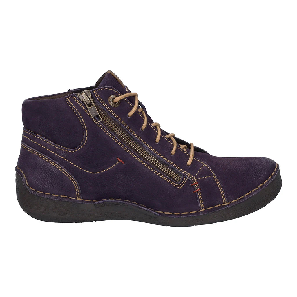 Josef Seibel Women's Fergey 67 Casual Leather Boots Purple