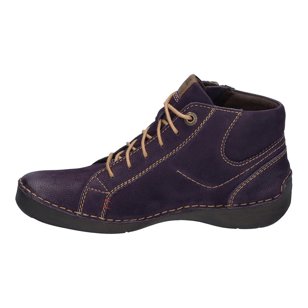 Josef Seibel Women's Fergey 67 Casual Leather Boots Purple