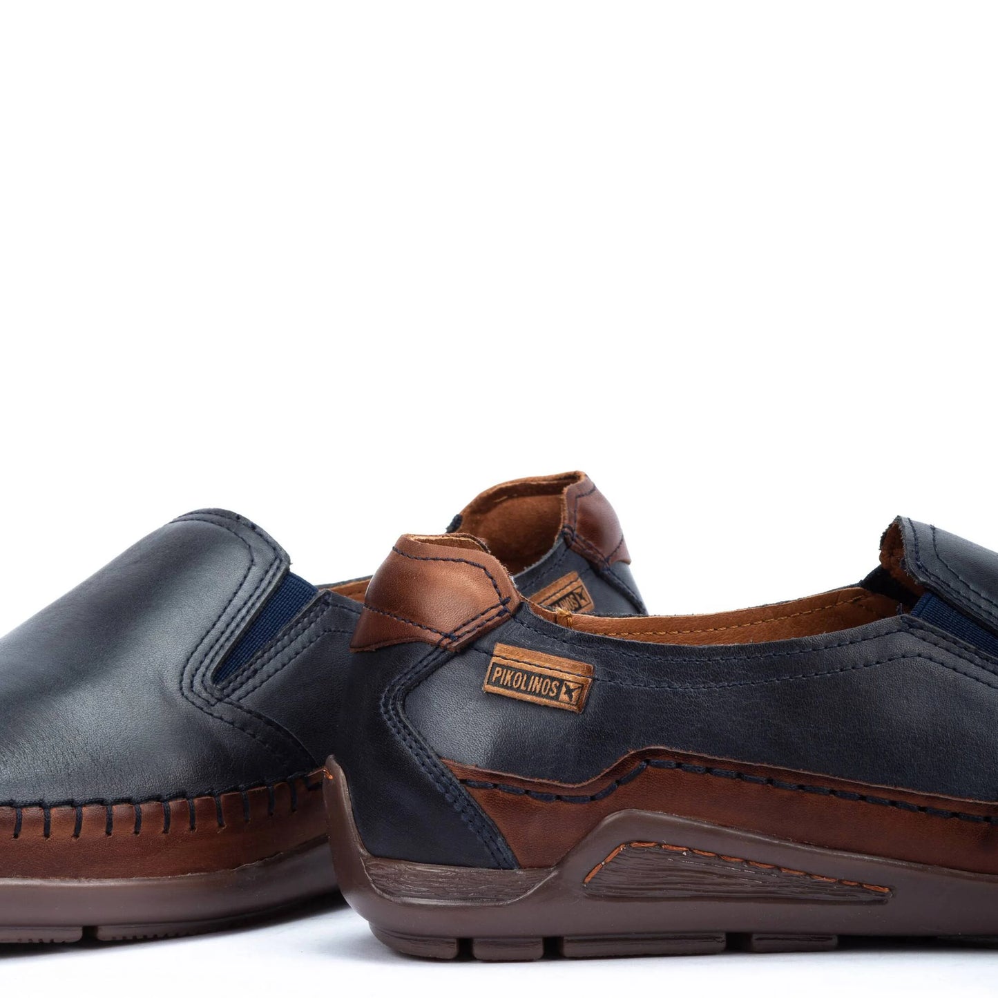 Pikolinos Men's Azores 06H-3128 Leather Moccasin Shoes Navy Blue