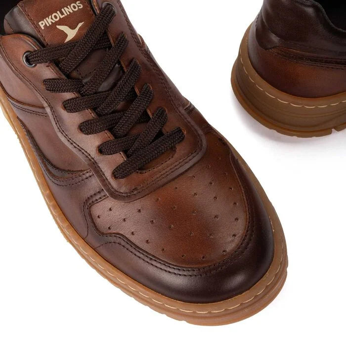 Pikolinos Men's M1U-6468C1 SALINAS leather sports shoe - Brown