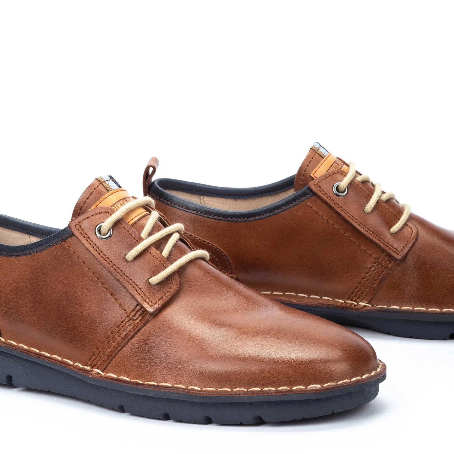 Pikolinos Men's Rivas M3T-4232C1 Leather Lace-Up Shoes Cuero Brown