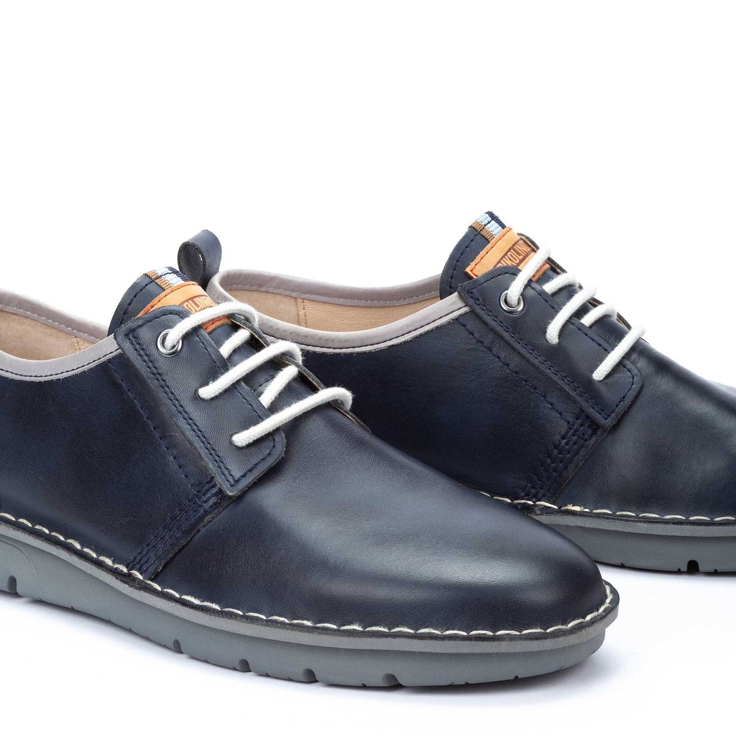 Pikolinos Men's Rivas M3T-4232C1 Leather Lace-Up Shoes Blue
