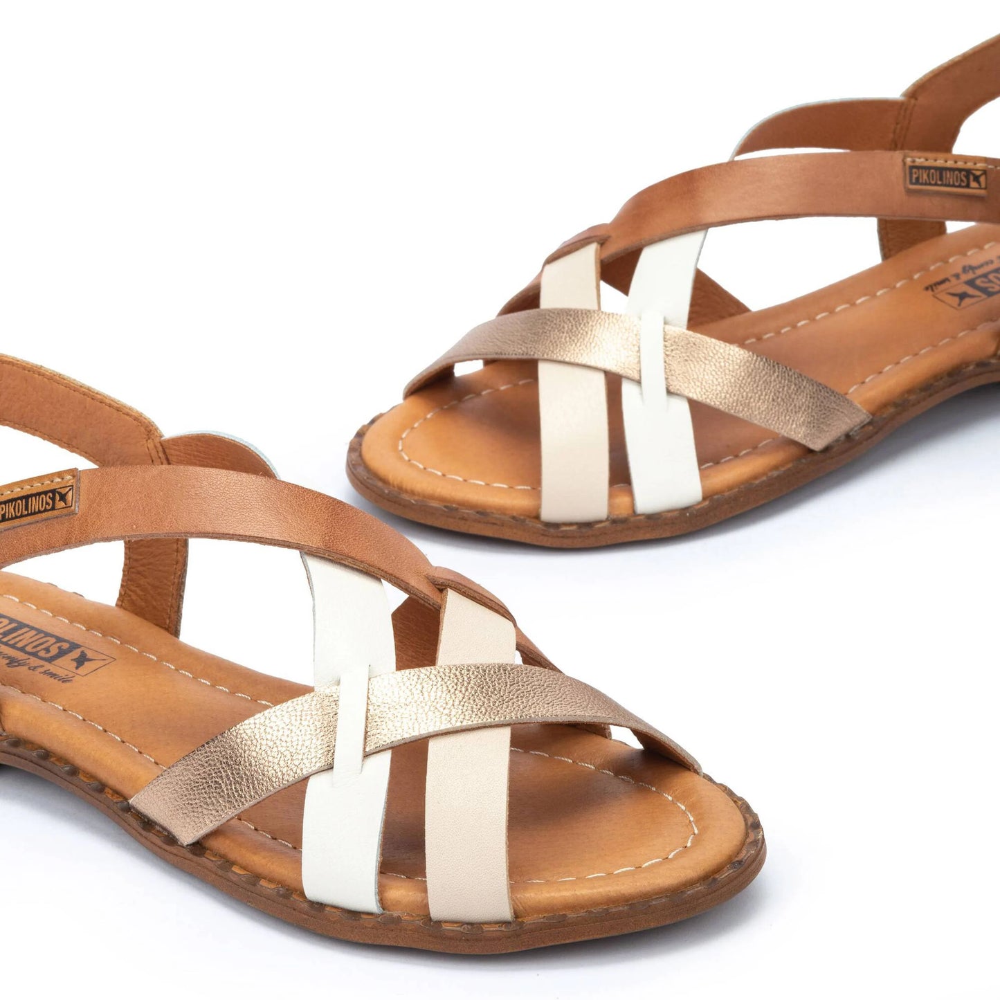 Pikolinos Women's Algar W0X-0556C3 Leather Sandals Marfil