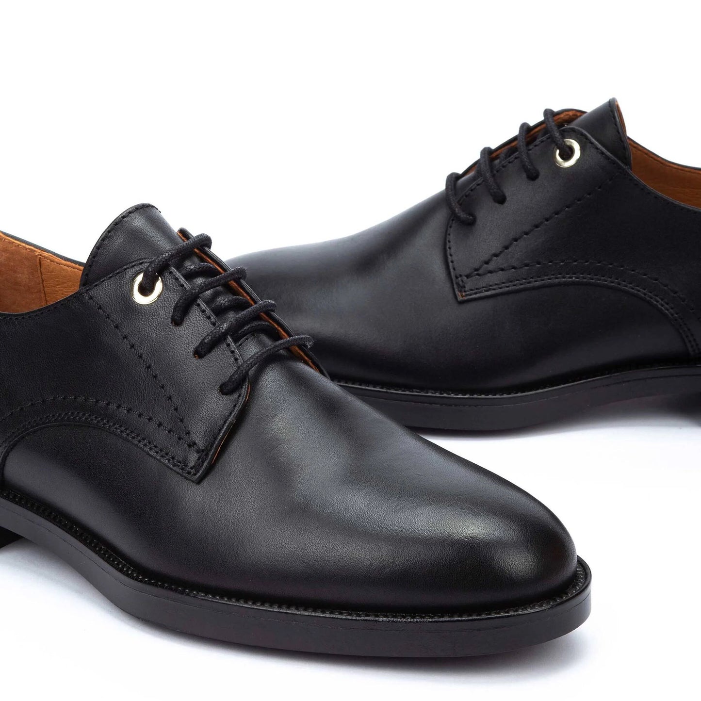 Pikolinos Women's Puertollano W3C-4867 Leather Blucher Shoes Black