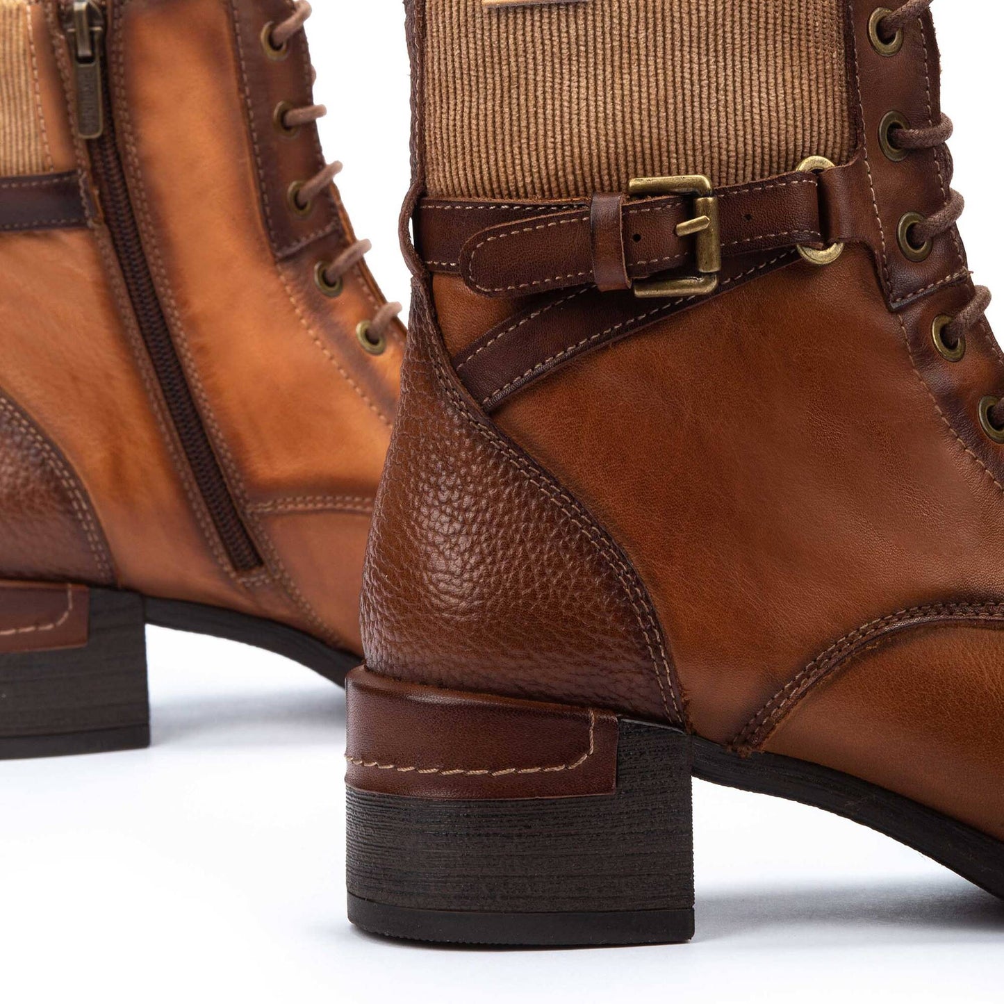 Pikolinos Women's Malaga W6W-8953C1 Leather Ankle Boots Brandy Brown