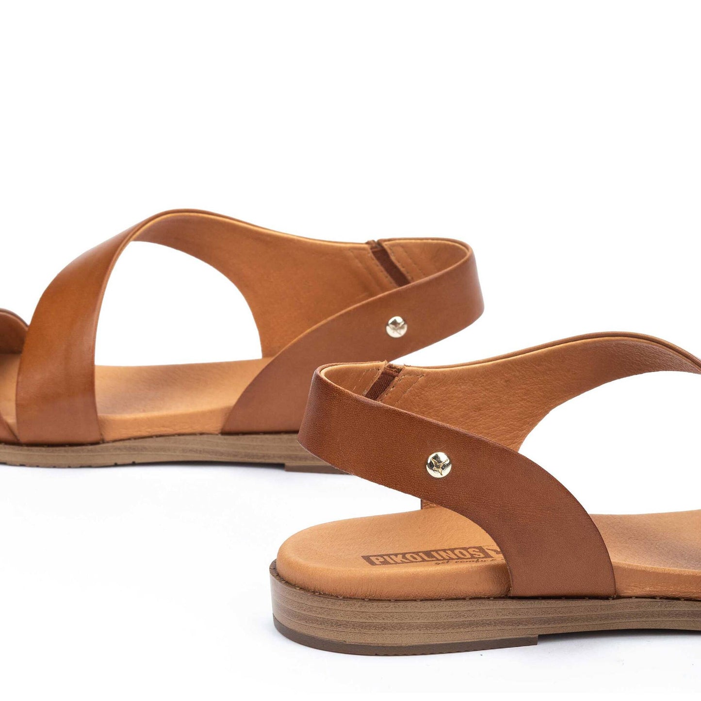 Pikolinos Women's Formentera W8Q-0944 Leather Sandals Brandy Brown